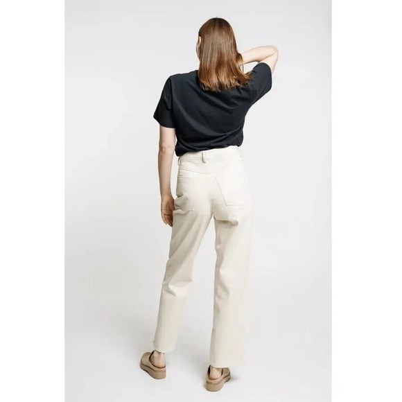 Nwt Laude The Label Jeans 14 Earth Bone Hi Rise Camp Pant Usa Classic Minimalist — image 2 of 8